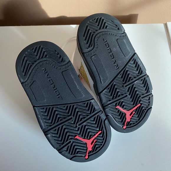 Nike Air Jordan 5 Retro TD Low Fire Red Toddler 5C Shoe Sneaker 440890-100 - Picture 12 of 16